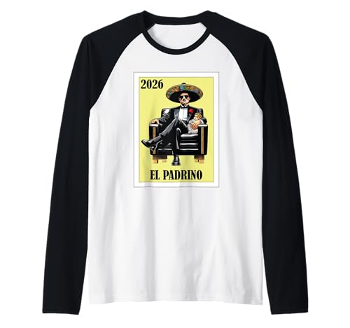 Herren Funny Mexican Baptism Padrino Proposal 2026 - EL Padrino Raglan Herren Funny Mexican Baptism Padrino Proposal 2026 - EL Padrino Raglan von Funny Padrino and Madrina Proposal Gifts 2026