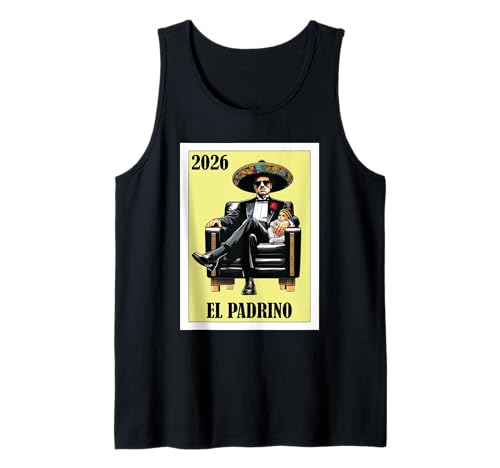 Herren Funny Mexican Baptism Padrino Proposal 2026 - EL Padrino Tank Top Herren Funny Mexican Baptism Padrino Proposal 2026 - EL Padrino Tank Top von Funny Padrino and Madrina Proposal Gifts 2026