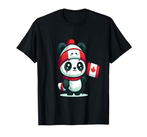 Kanada Kinder Flagge Lustige Panda Kleinkind Flagge T-Shirt von Funny Panda Canada Kids Flag