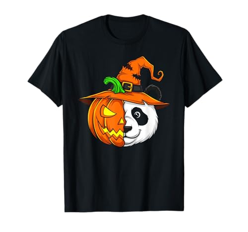 Panda Kürbis Jack O Laterne Halloween Kinder Herren Damen T-Shirt Panda Kürbis Jack O Laterne Halloween Kinder Herren Damen T-Shirt von Funny Panda Lovers Halloween Pumpkin Outfits