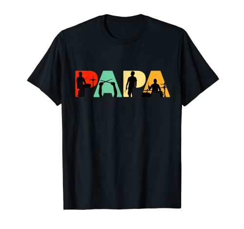 Herren Trommeln Papa Shirt Lustige Trommeln Papa Vatertag T-Shirt Herren Trommeln Papa Shirt Lustige Trommeln Papa Vatertag T-Shirt von Funny Papa Drums Player Fathers Day