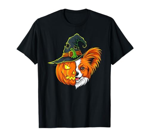 Papillon Kürbis Jack O Laterne Halloween Kinder Herren Damen T-Shirt von Funny Papillon Lovers Halloween Pumpkin Outfits