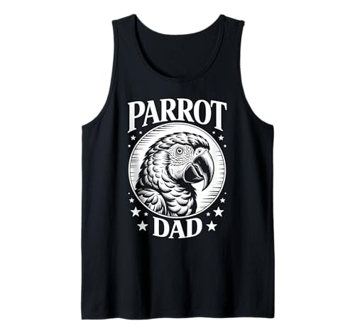 Herren Papagei Papa Lustiger Papagei Tank Top Herren Papagei Papa Lustiger Papagei Tank Top von Funny Parrot Cool Parrots Dad Design