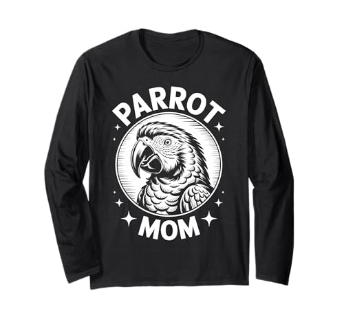 Papagei Mama Lustiger Papagei Langarmshirt von Funny Parrot Cool Parrots Designs