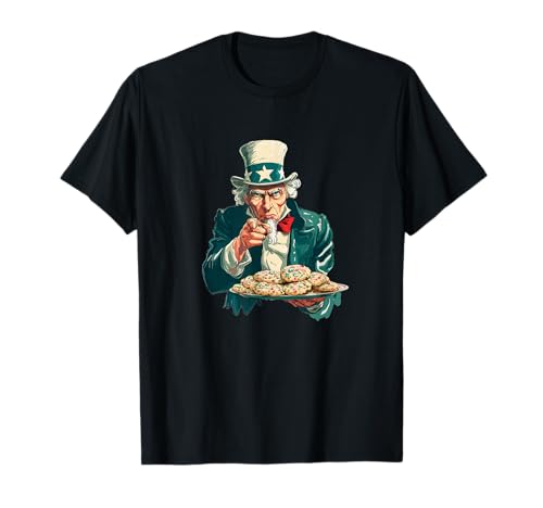 Toller festlicher Onkel mit Weihnachtsplätzchen für Jungen und Mädchen T-Shirt Toller festlicher Onkel mit Weihnachtsplätzchen für Jungen und Mädchen T-Shirt von Funny Patriotic Uncle Look