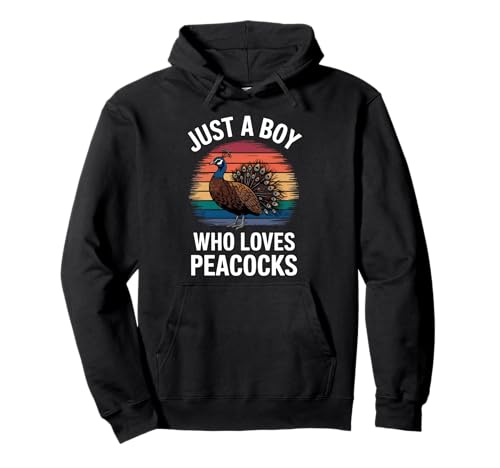 Just A Boy Who Loves Peacocks Bird Fan Pfau für Jungen Pullover Hoodie Just A Boy Who Loves Peacocks Bird Fan Pfau für Jungen Pullover Hoodie von Funny Peacock Lover Clothing