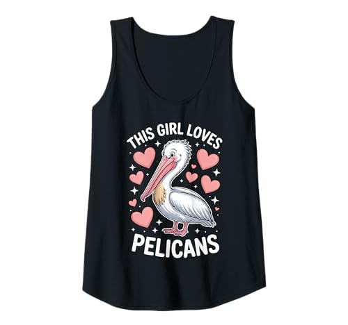 Damen Dieses Mädchen liebt Pelikane Tank Top Damen Dieses Mädchen liebt Pelikane Tank Top von Funny Pelican Bird Cool Pelicans Design