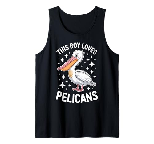 Herren Dieser Junge liebt Pelikane Tank Top Herren Dieser Junge liebt Pelikane Tank Top von Funny Pelican Bird Fun Pelicans Design