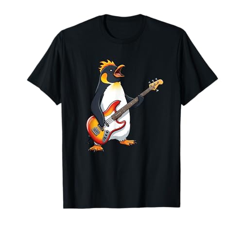 Pinguin spielt Gitarre Rock für Jungen Männer Frauen Kinder T-Shirt Pinguin spielt Gitarre Rock für Jungen Männer Frauen Kinder T-Shirt von Funny Penguin Guitar Lover Graphic Tees