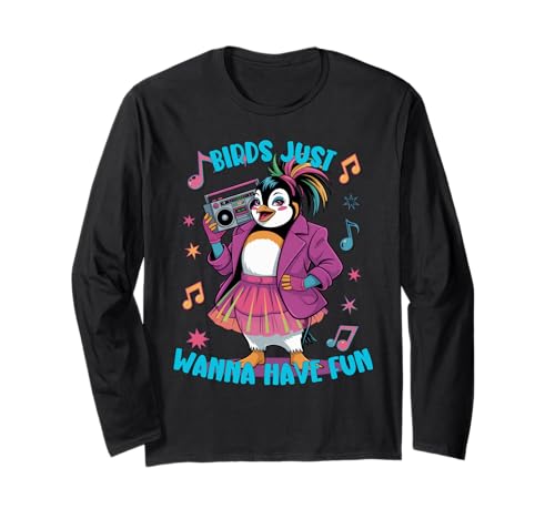 Lustiges Pinguin-Zeug für Männer Frauen Kinder Vögel wollen einfach Spaß haben Langarmshirt Lustiges Pinguin-Zeug für Männer Frauen Kinder Vögel wollen einfach Spaß haben Langarmshirt von Funny Penguin Stuff Kids Birds Just Wanna Have Fun