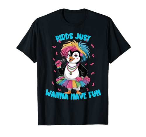 Lustiges Pinguin-Zeug für Männer Frauen Kinder Vögel wollen einfach Spaß haben T-Shirt von Funny Penguin Stuff Kids Birds Just Wanna Have Fun