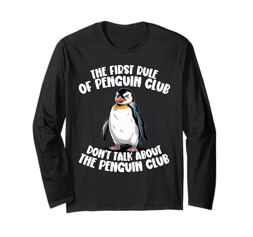 Lustiger Pinguin-Sach, Herren, Damen, Kinder, Pinguin-Club Langarmshirt Lustiger Pinguin-Sach, Herren, Damen, Kinder, Pinguin-Club Langarmshirt von Funny Penguin Stuff Kids Penguin Club