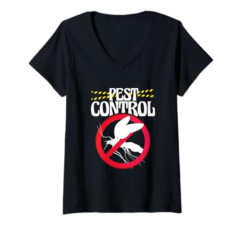 Damen Exterminator Bug Removal Deratisation Funny Pest Control T-Shirt mit V-Ausschnitt Damen Exterminator Bug Removal Deratisation Funny Pest Control T-Shirt mit V-Ausschnitt von Funny Pest Control Exterminator Gift