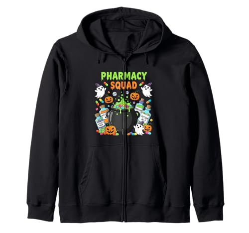 Pharmacy Squad Halloween Gruselige Damen Herren Kapuzenjacke von Funny Pharmacist Squad Halloween Party