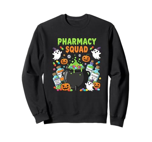 Pharmacy Squad Halloween Gruselige Damen Herren Sweatshirt von Funny Pharmacist Squad Halloween Party