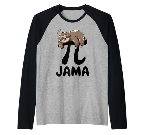 Faultier Pi Pajama PI 3.14 PI -Nummer Symbol Math Sloth Raglan Faultier Pi Pajama PI 3.14 PI -Nummer Symbol Math Sloth Raglan von Funny Pi Jama Sloth Pyjama PJ 3.14 Mathe