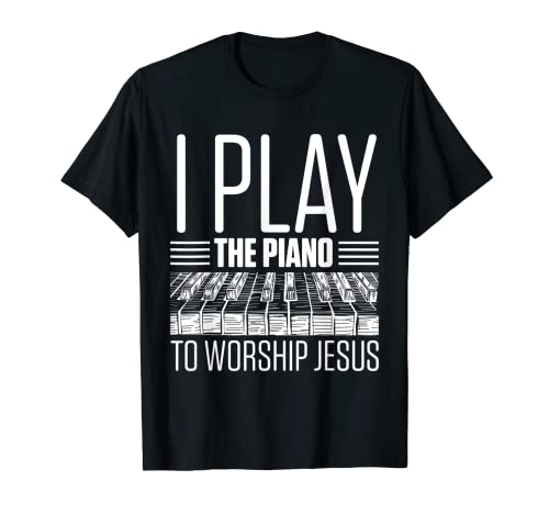 Herren Ich spiele das Klavier, um Jesus anzubeten Lustige Klavierspieler-Musik T-Shirt Herren Ich spiele das Klavier, um Jesus anzubeten Lustige Klavierspieler-Musik T-Shirt von Funny Piano Player Saying Piano Keyboard Band