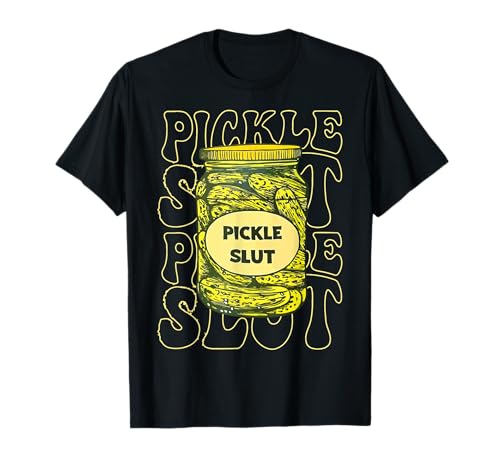 Funny Pickle Slut Who Loves Pickles Design Damen T-Shirt Schwarz Klein EU 38-40 Winter Kurzarm Klassisch Humorvolle und aufmerksamkeitsstarke Designphrase Gurkenliebhaber Funny Pickle Slut Who Loves Pickles Design Damen T-Shirt Schwarz Klein EU 38-40 Winter Kurzarm Klassisch Humorvolle und aufmerksamkeitsstarke Designphrase Gurkenliebhaber von Funny Pickle Slut Who Loves Pickles Design