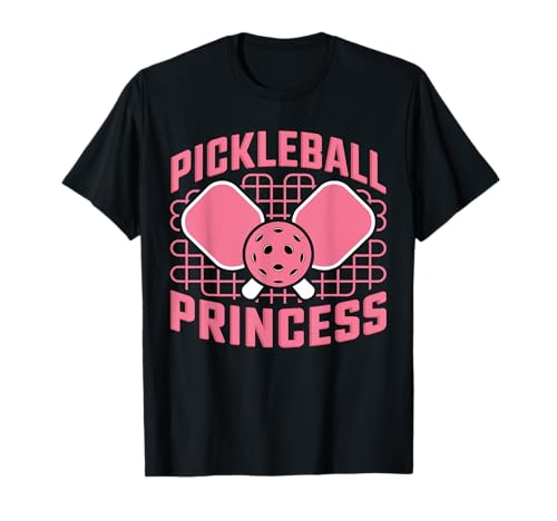 Pickleball Prinzessin Damen Mädchen Pickleball Grafik T-Shirt Pickleball Prinzessin Damen Mädchen Pickleball Grafik T-Shirt von Funny Pickleball Princess