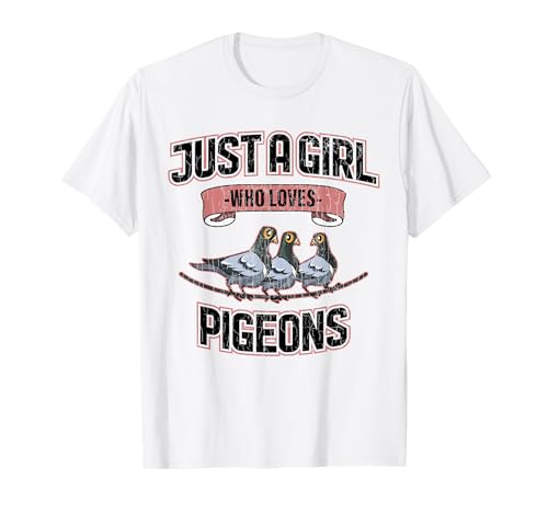 Tauben-Bekleidung Geschenk für Mädchen, Tauben-Liebhaber, lustiges Geschenk T-Shirt Tauben-Bekleidung Geschenk für Mädchen, Tauben-Liebhaber, lustiges Geschenk T-Shirt von Funny Pigeon Clothing & More