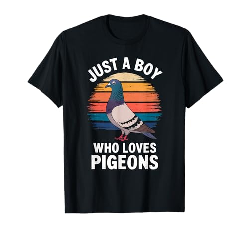 Just A Boy Who Loves Pigeons Vogelfächer Kinder Jungen Taube T-Shirt Just A Boy Who Loves Pigeons Vogelfächer Kinder Jungen Taube T-Shirt von Funny Pigeon Lover Clothing