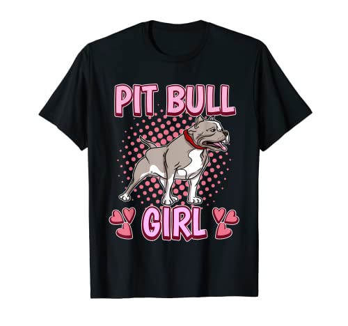 Damen Pit Bull Girl Mädchen Pitbull T-Shirt Damen Pit Bull Girl Mädchen Pitbull T-Shirt von Funny Pit Bull Merch Women & Girls