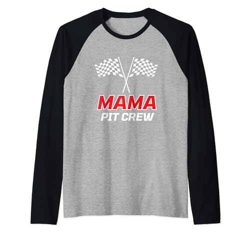 MAMA Pit Crew Pit Crew Kostüm Autorennen Party Raglan MAMA Pit Crew Pit Crew Kostüm Autorennen Party Raglan von Funny Pit Crew Racing Family Birthday Party