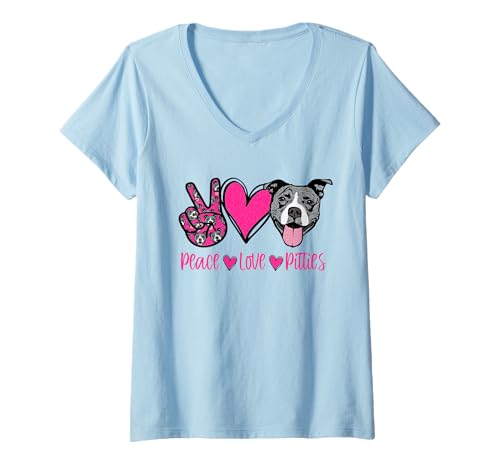 Damen Pitbull Lives Matter Pittie Pitbull für Welpen, Mama, Damen T-Shirt mit V-Ausschnitt Damen Pitbull Lives Matter Pittie Pitbull für Welpen, Mama, Damen T-Shirt mit V-Ausschnitt von Funny Pitbull T-shirt Sassy Pit Bull
