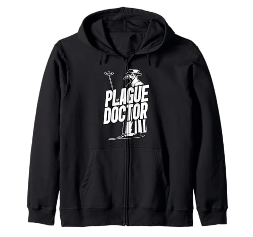 Pestarzt geeignet für Männer und Frauen. Kapuzenjacke Pestarzt geeignet für Männer und Frauen. Kapuzenjacke von Funny Plague Doctor Medieval Medicine