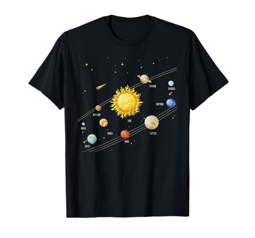 Sonnensystem Shirt Planeten des Universums Astrologie Kinder T-Shirt Sonnensystem Shirt Planeten des Universums Astrologie Kinder T-Shirt von Funny Planet Gifts