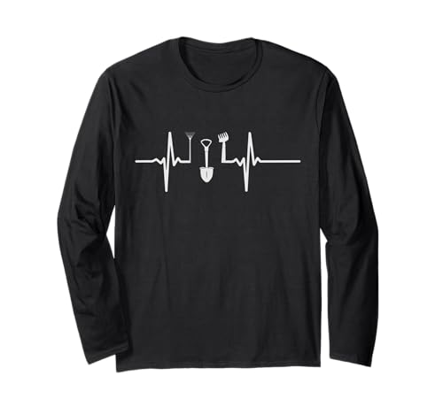 Gardening Heartbeat Gartenpflanzenliebhaber Papa & Mama Gärtner Langarmshirt Gardening Heartbeat Gartenpflanzenliebhaber Papa & Mama Gärtner Langarmshirt von Funny Plants Lover Mens & Womens Birthday Graphics