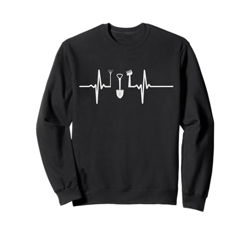 Gardening Heartbeat Gartenpflanzenliebhaber Papa & Mama Gärtner Sweatshirt Gardening Heartbeat Gartenpflanzenliebhaber Papa & Mama Gärtner Sweatshirt von Funny Plants Lover Mens & Womens Birthday Graphics