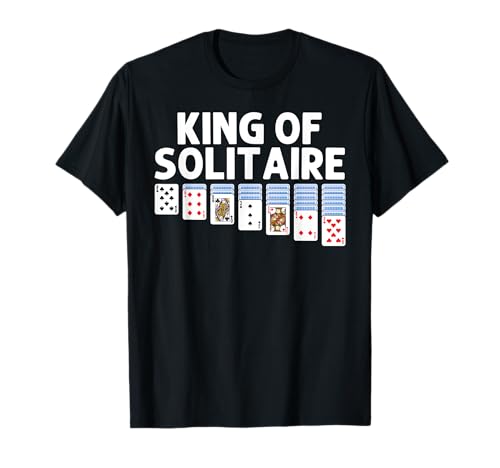 Solitär-Geschenk für Männer, Opa, Kartenspieler, Solitär T-Shirt Solitär-Geschenk für Männer, Opa, Kartenspieler, Solitär T-Shirt von Funny Playing Handheld Solitaire Themed Presents