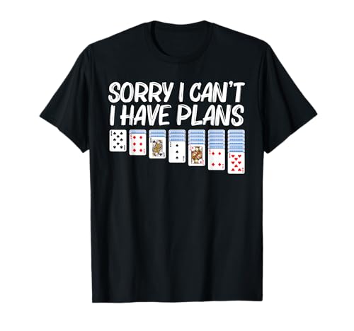 Solitär-Geschenk für Männer und Frauen, Kartenspieler, Solitär-Spiel T-Shirt Solitär-Geschenk für Männer und Frauen, Kartenspieler, Solitär-Spiel T-Shirt von Funny Playing Handheld Solitaire Themed Presents