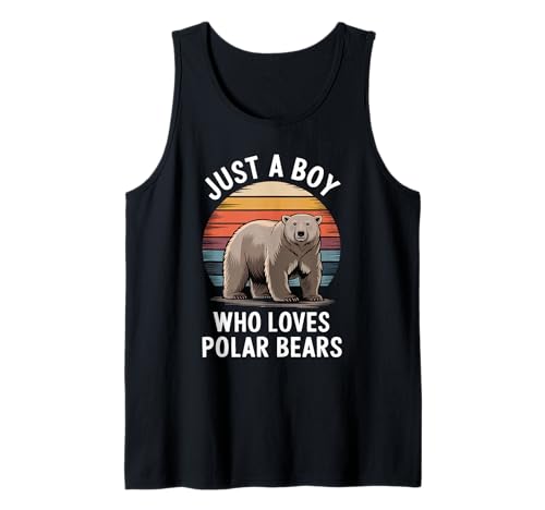 Herren Nur EIN Junge, der Eisbären liebt Arctic Fan Eisbären für Kinder Tank Top Herren Nur EIN Junge, der Eisbären liebt Arctic Fan Eisbären für Kinder Tank Top von Funny Polar Bear Lover Clothing