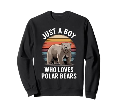 Nur EIN Junge, der Eisbären liebt Arctic Fan Eisbären für Kinder Sweatshirt Nur EIN Junge, der Eisbären liebt Arctic Fan Eisbären für Kinder Sweatshirt von Funny Polar Bear Lover Clothing
