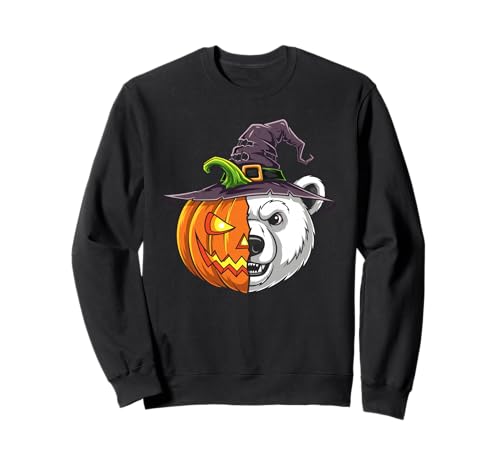 Polarbär-Kürbis-Laterne, Jack O, Halloween, Kinder, Herren und Damen Sweatshirt Polarbär-Kürbis-Laterne, Jack O, Halloween, Kinder, Herren und Damen Sweatshirt von Funny Polar Bear Lovers Halloween Pumpkin Outfits