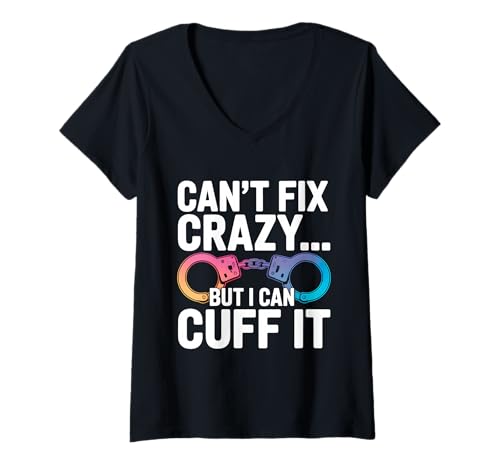 Damen Lustige Polizistenkunst für Männer Frauen Polizist Polizist Cop Design T-Shirt mit V-Ausschnitt Damen Lustige Polizistenkunst für Männer Frauen Polizist Polizist Cop Design T-Shirt mit V-Ausschnitt von Funny Police Officer Art for Men Women Cop