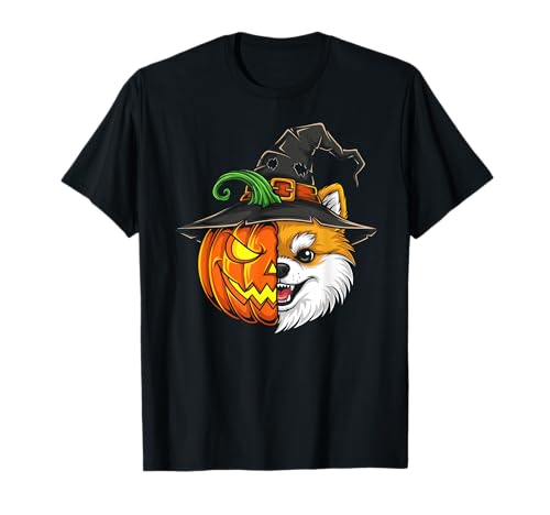 Zwergspitz-Kürbis-Laterne Jack O Halloween Kinder Herren Damen T-Shirt Zwergspitz-Kürbis-Laterne Jack O Halloween Kinder Herren Damen T-Shirt von Funny Pomeranian Lovers Halloween Pumpkin Outfits