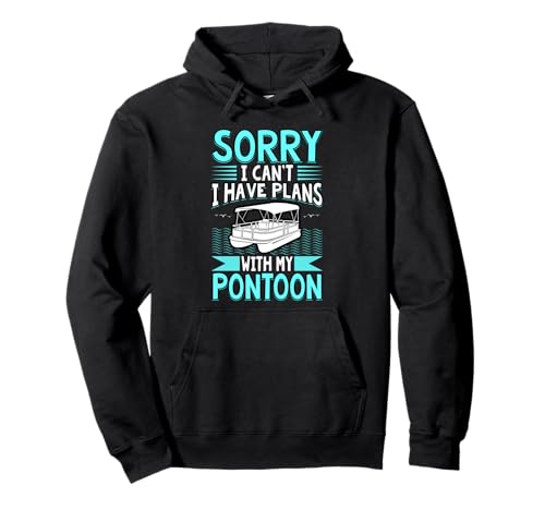 I Have Plans Men Ponton Boat Funny Pontooning Boating Lover Pullover Hoodie von Funny Pontoon Boat Captain Apparel