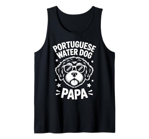 Herren Portugiesischer Wasserhund Papa Portie Lustiger portugiesischer Wasserhund Tank Top Herren Portugiesischer Wasserhund Papa Portie Lustiger portugiesischer Wasserhund Tank Top von Funny Portuguese Water Dog Dad Cool Portie Designs