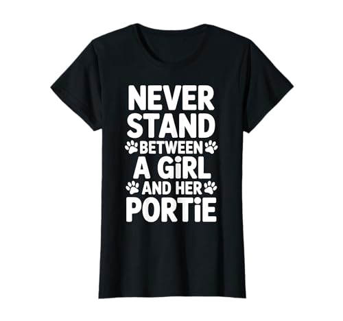 Portugiesischer Wasserhund Mädchen Lustiger Portie T-Shirt Portugiesischer Wasserhund Mädchen Lustiger Portie T-Shirt von Funny Portuguese Water Dog Girl Cute Portie Design