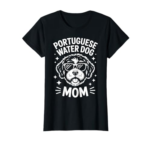 Portugiesischer Wasserhund Mama Portie Lustiger portugiesischer Wasserhund T-Shirt von Funny Portuguese Water Dog Mom Cool Portie Design