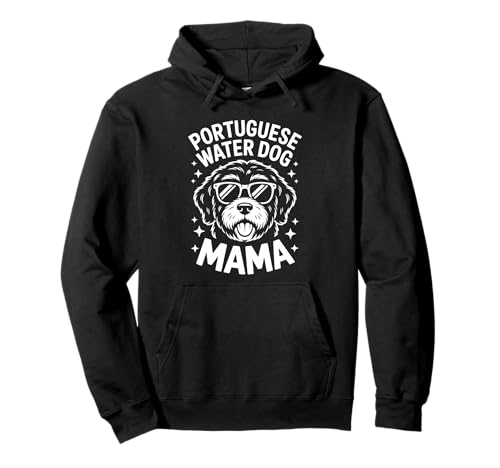 Portugiesischer Wasserhund Mama Portie Lustiger portugiesischer Wasserhund Pullover Hoodie von Funny Portuguese Water Dog Mom Cool Portie Designs