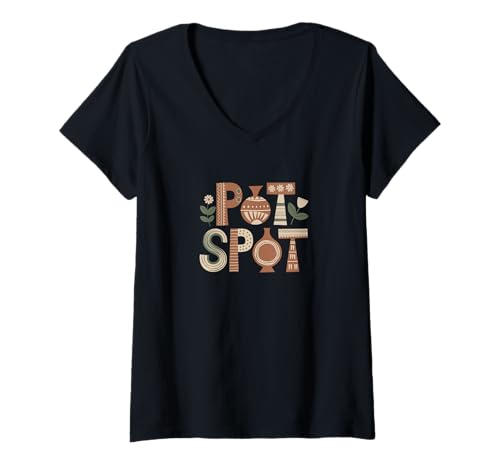 Damen Ich Liebe Keramik Und Töpferwaren Liebe T-Shirt mit V-Ausschnitt Damen Ich Liebe Keramik Und Töpferwaren Liebe T-Shirt mit V-Ausschnitt von Funny Pottery Passion Handmade Ceramics