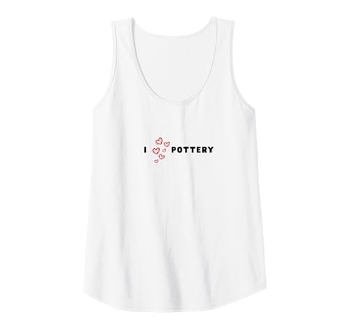 Damen I Hearts Pottery, Ich Liebe Töpferei, Statement Tank Top Damen I Hearts Pottery, Ich Liebe Töpferei, Statement Tank Top von Funny Pottery Quotes and Sayings