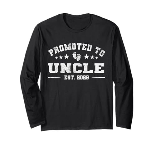 Zu Uncle Est 2026 befördert und bald Onkel 2026 sein Baby Reveal Langarmshirt Zu Uncle Est 2026 befördert und bald Onkel 2026 sein Baby Reveal Langarmshirt von Funny Pregnancy Announcement 2026 Uncle Apparel