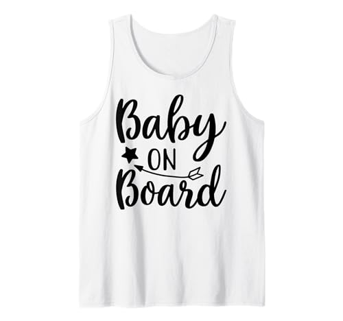 Baby On Board Lustige Schwangerschaftsankündigung Party Matching Tank Top Baby On Board Lustige Schwangerschaftsankündigung Party Matching Tank Top von Funny Pregnancy Announcement Apparel For Party