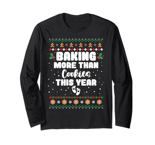 Backen Sie mehr als Kekse in diesem Jahr Schwangerschaft Baby Baker Langarmshirt Backen Sie mehr als Kekse in diesem Jahr Schwangerschaft Baby Baker Langarmshirt von Funny Pregnancy Announcement Baby Reveal Baker