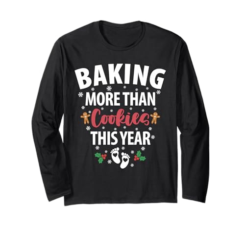 Backen Sie mehr als Kekse in diesem Jahr Schwangerschaft Baby Baker Langarmshirt Backen Sie mehr als Kekse in diesem Jahr Schwangerschaft Baby Baker Langarmshirt von Funny Pregnancy Announcement Baby Reveal Baker
